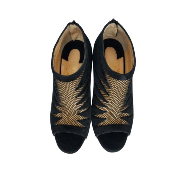 Christian Louboutin Disorder 120 Suede Heeled Booties Boots - Picture 2 of 8